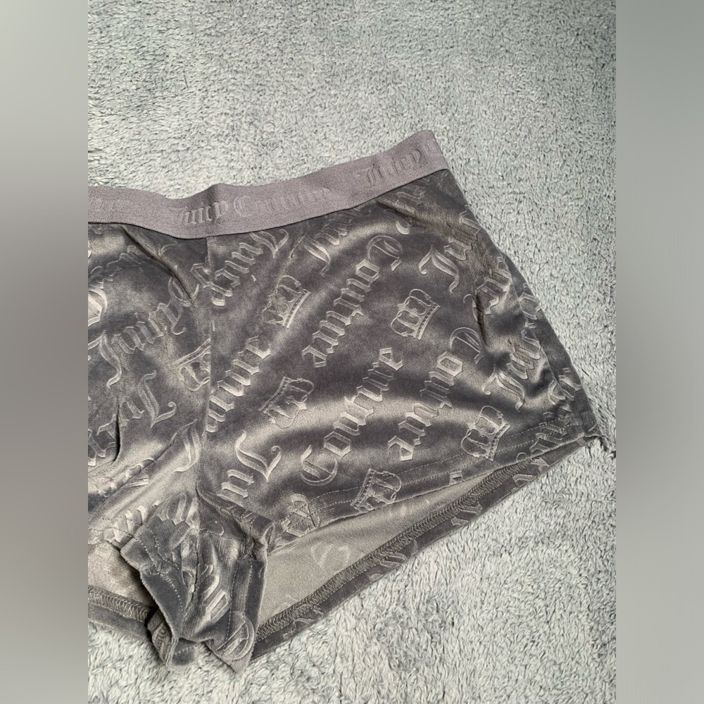 Juicy Couture Gray pajama Shorts small - Picture 3 of 7